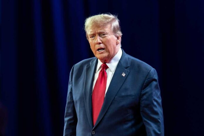 Former,President,Donald,J.,Trump,Arrives,On,Stage,During,Cpac