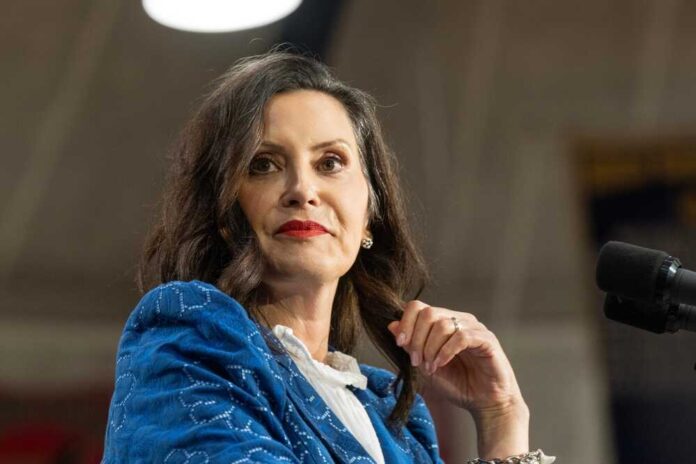 Gretchen,Whitmer,,Governor,Of,Michigan,Speaks,During,Rally,In,Support