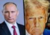 Portraits of two political leaders side by side
