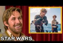 Ryan Gosling slept in his childhood STAR WARS bed sheets