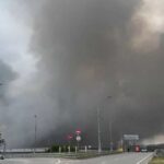 RAW VIDEO: Bystanders Capture Aftermath Of Ukrainian Drone Attacks On Moscow Oil Refinery