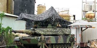M1A2T Abrams tanks deployed in combat readiness drill