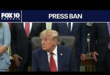President Trump answers press questions following Oval Office media ban | FOX 10 Phoenix