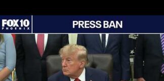 President Trump answers press questions following Oval Office media ban | FOX 10 Phoenix
