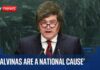 UN Broadside, Then a U.S. Deal Argentinian president Milei speaks at UN General Assembly