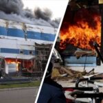 Night Barrage Pummels Kyiv Again Russian Drone Strike Engulfs Pharma Warehouse In Massive Fire Near Kyiv