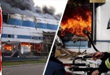 Night Barrage Pummels Kyiv Again Russian Drone Strike Engulfs Pharma Warehouse In Massive Fire Near Kyiv