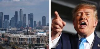 Trump suggests letting Iran 'TAKE OUT' Los Angeles, San Diego at Nebraska rally